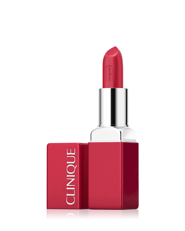 Clinique Pop™ Reds, Singurul ruj rosu de care vei mai avea nevoie vreodata, care complimenteaza perfect tonul si subtonul pielii tale.
